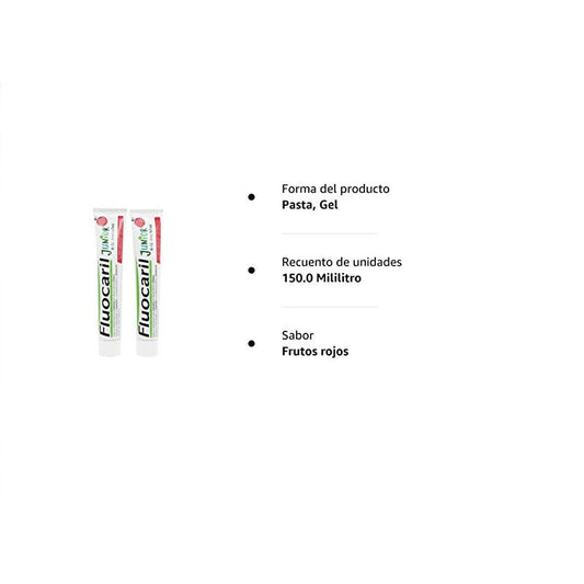 FLUOCARIL Junior Duplo Pasta Dentífrica Frutos Rojos 2x75ML