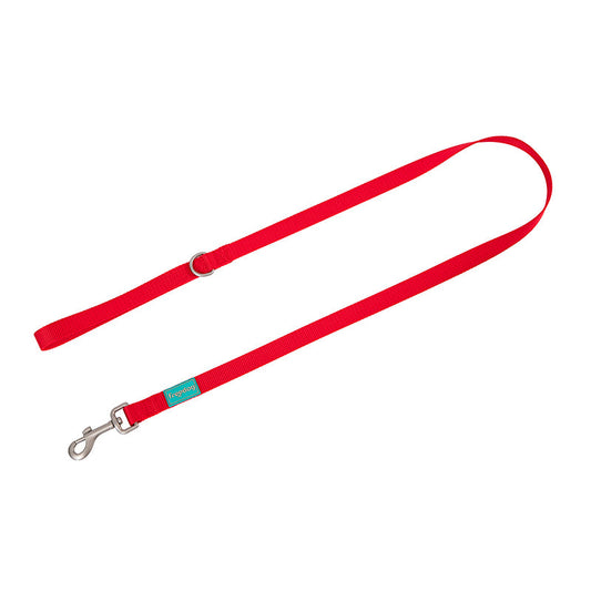 Freedog Correa Nylon Basic Roja 15mm 120cm