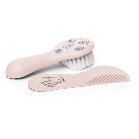 SUAVINEX Set Cepillo y Peine Recién Nacido Rosa 0+m