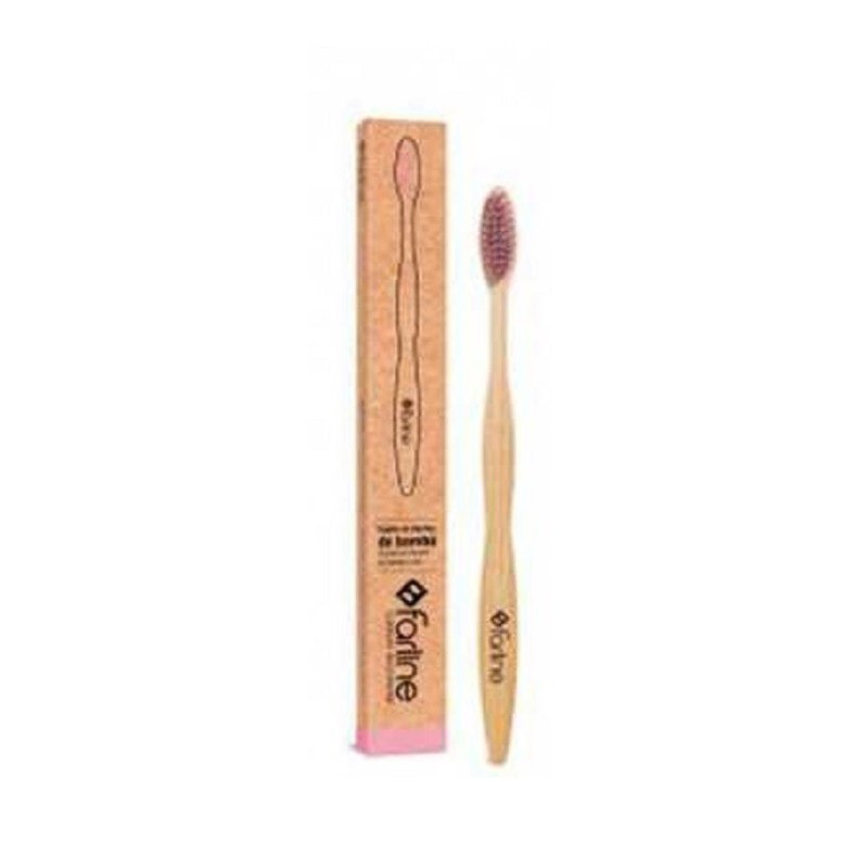 FARLINE Cepillo Dientes de Bambú Rosa 1ud