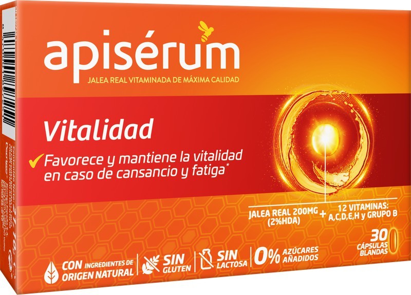 Apisérum Vitalidad 30 cápsulas