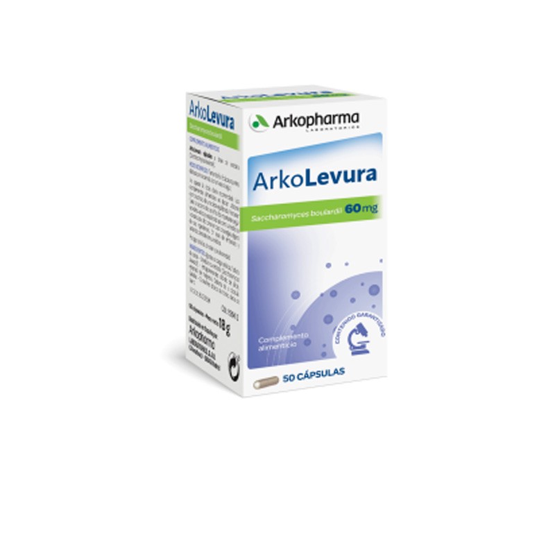 ARKOLEVURA Saccharomyces Boulardii 60 mg 50 cápsulas