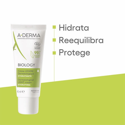 A-DERMA Biology Crema Ligera Dermatológica Hidratante BIO 40ml