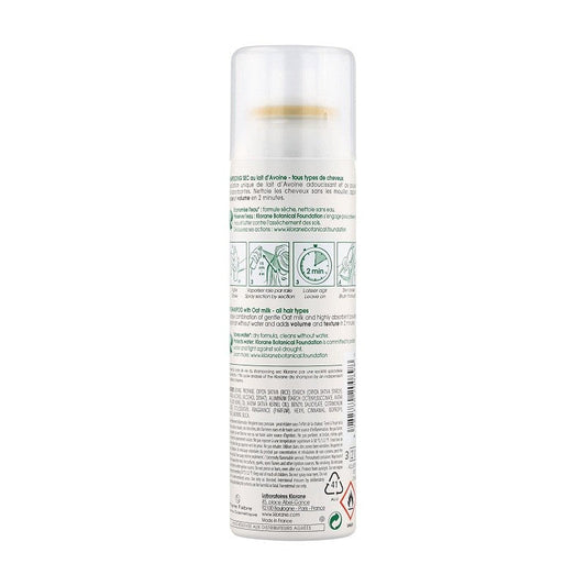 KLORANE Champú Seco con Leche de Avena 150ml