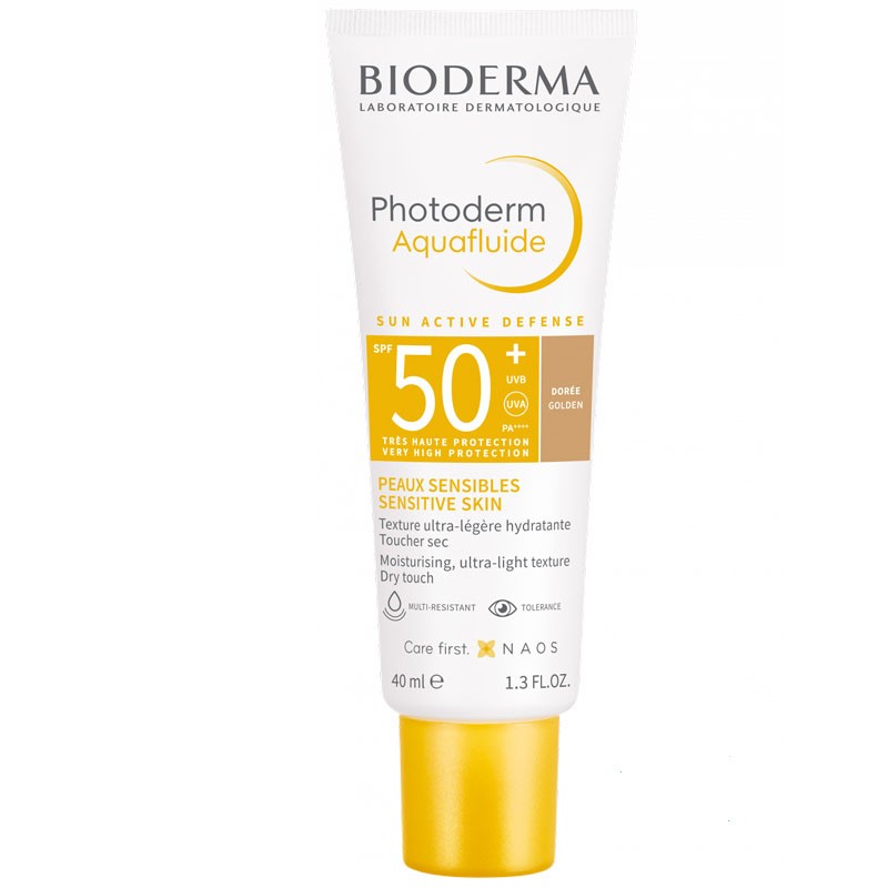 BIODERMA PHOTODERM Max Aquafluido Toque Seco Color Dorado SPF50+ (40ml)