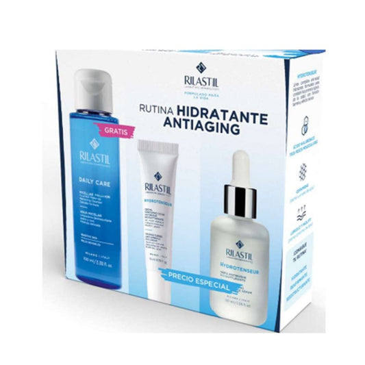 RILASTIL Anti-Aging Hydrotenseur Routine Eye Contour 15ml + Serum 30ml + Micellar Toner 100ml Gift