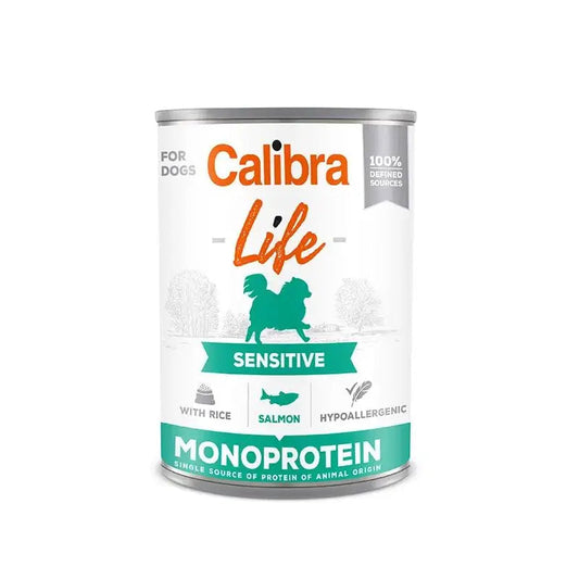 Calibra Dog Life Sensitive Salmon and Rice Can 2.4Kg