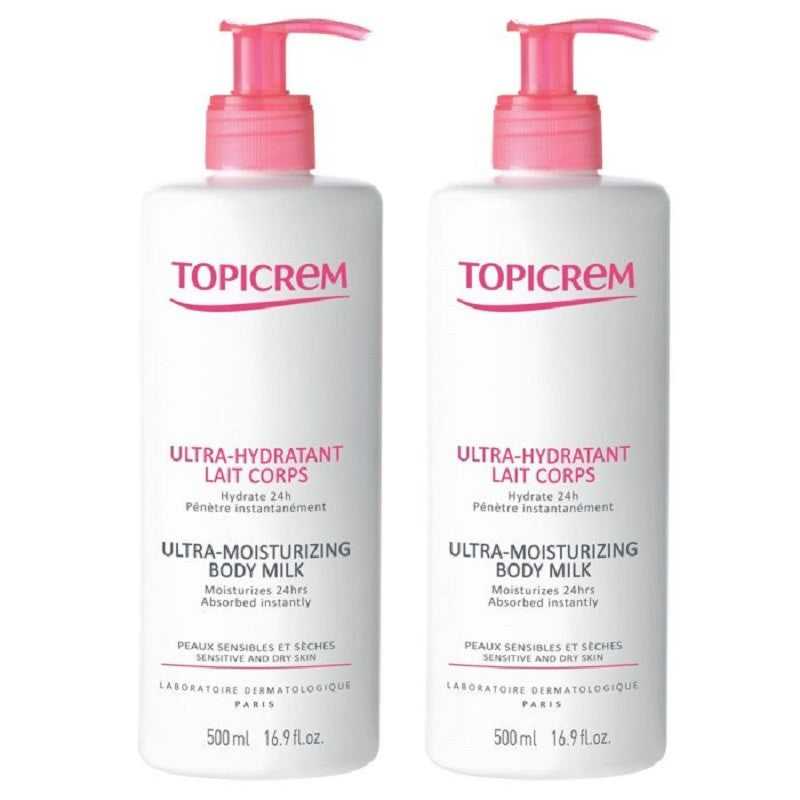 Topicrem Ultra Hidratante Leche Corporal 2x500ml