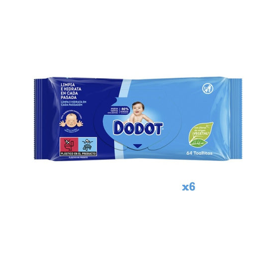 DODOT Toallitas para Bebés 6x64 (384 Unidades)