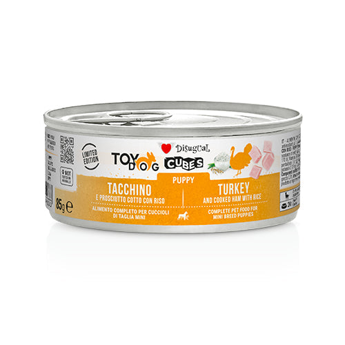 Disugual Cubes Cubos de Carne para Cachorros Pavo y Jamón 12 ud