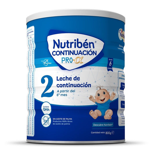 NUTRIBÉN Continuación Pro Alfa 2 Leche de Continuación Pack 6x800gr