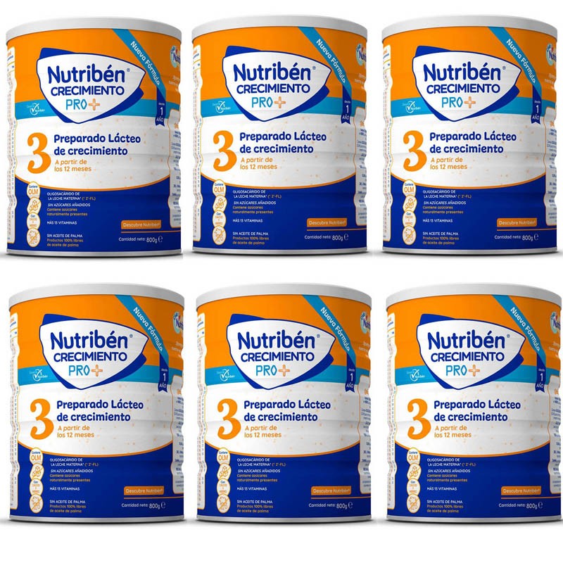 NUTRIBÉN Crecimiento Pack 6x800G