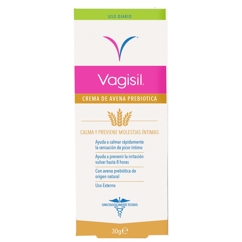 VAGISIL Crema Diaria 2 en 1 con Avena Probiótica 30gr
