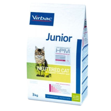 Virbac HPM Feline Junior Neutered Dry Food 3Kg