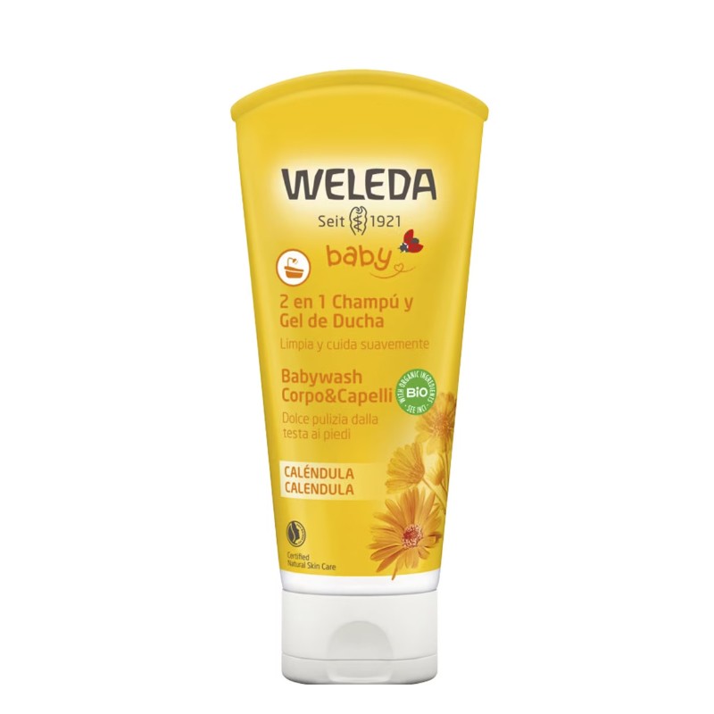 WELEDA Champú y Gel de Ducha 2 en 1 de Caléndula Bebé 200ml