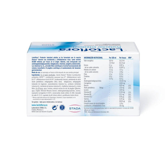LACTOFLORA Protector Intestinal Adultos 10 frascos