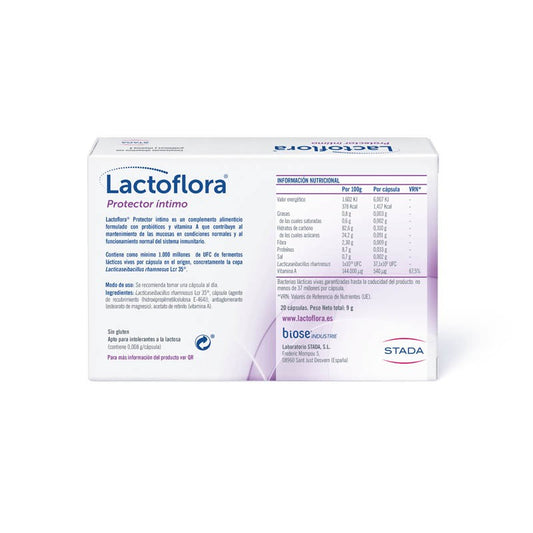 LACTOFLORA Protector Íntimo 20 Cápsulas