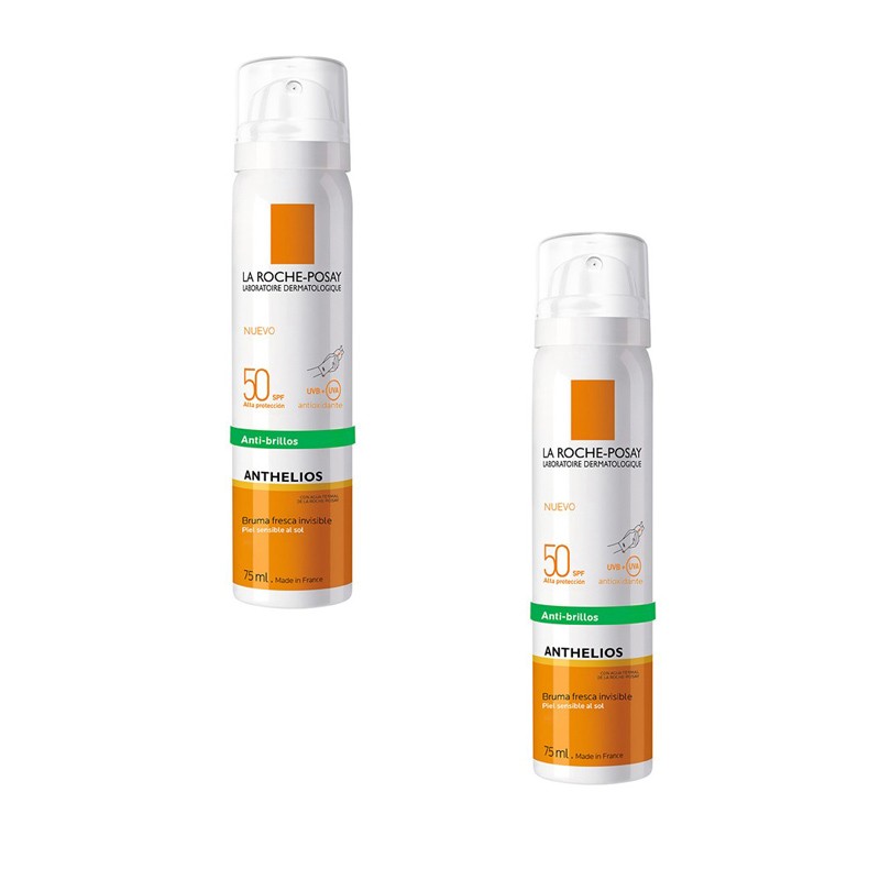 ANTHELIOS Anti-Shine Facial Mist SPF 50+ DOUBLE PACK OFFER 2x75ml - La Roche Posay