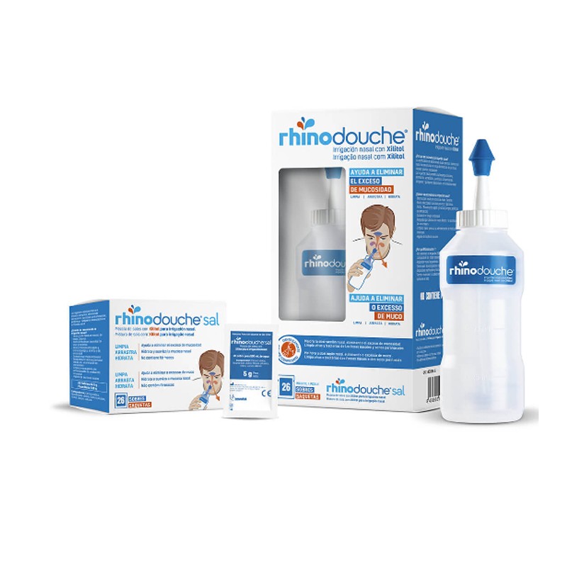 Rhinodouche Pack Irrigador nasal + Sinusal 26 sobres