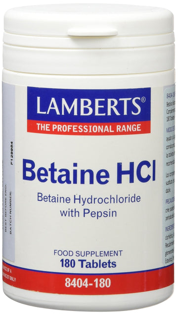 Lamberts Betaina Hcl 324 Mg 180 Tabs