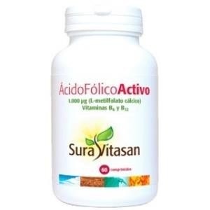 Sura Vitasan Acido Folico Activo 1000 Microgramos 60 Comprimidos