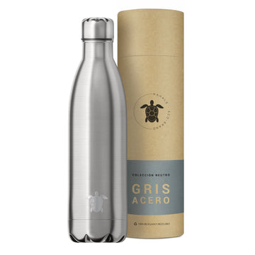 Kahale Botella Térmica de Acero Inoxidable Gris Acero 1 Litro