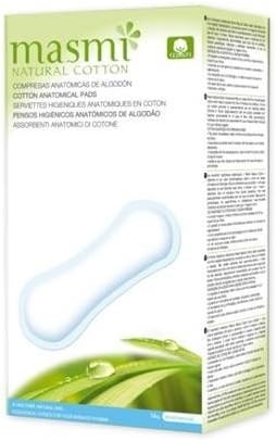 Masmi Compresas Anatomicas Masmi Natural Cotton 16 unidades