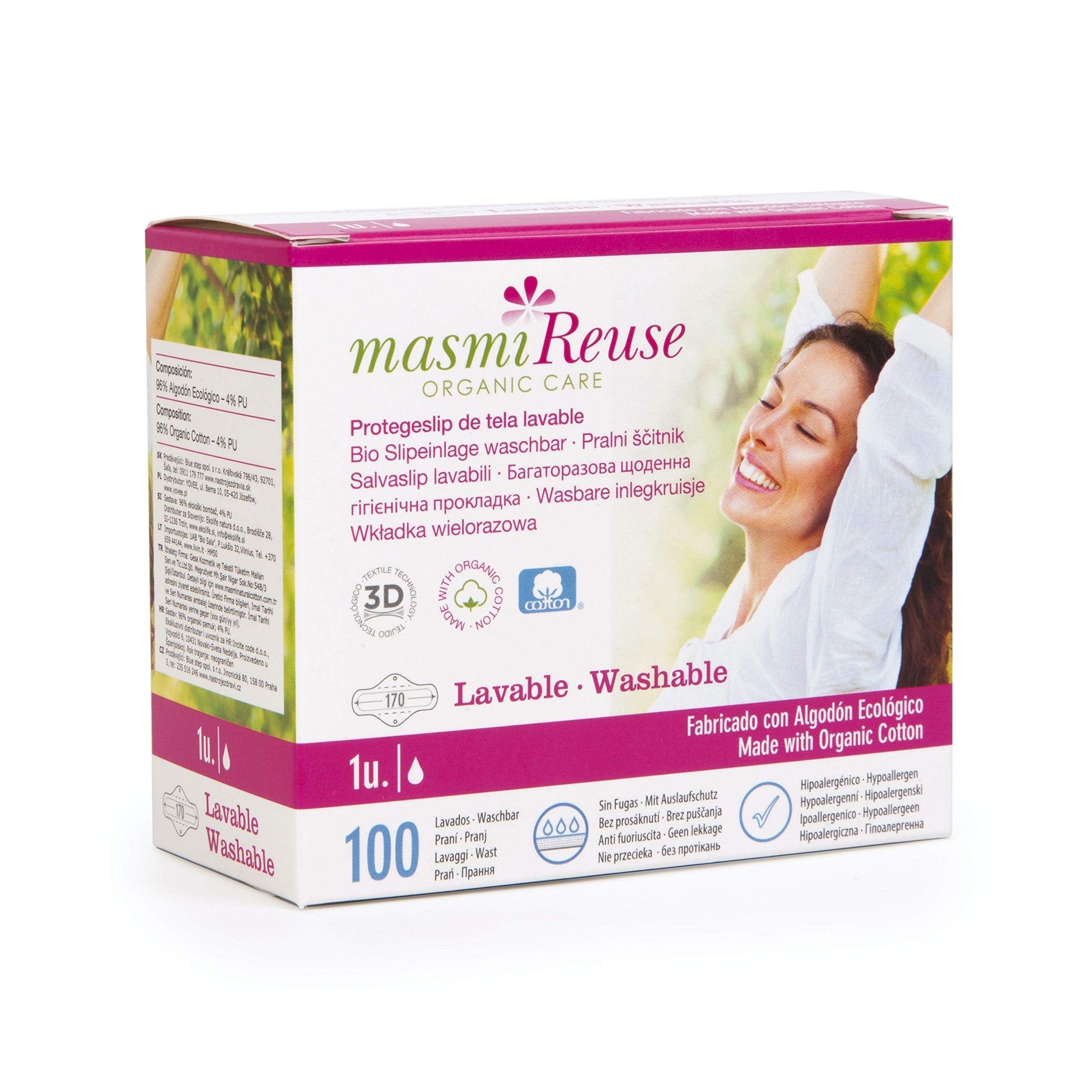 Masmi Protegeslip Reutilizables con Alas