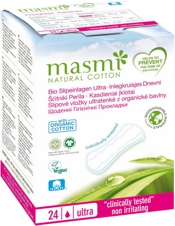 Masmi Protegeslips Ultrafinos Masmi Natural Cotton 24 unidades