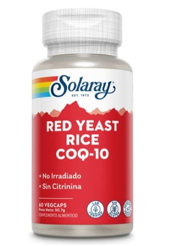 Solaray Red Yeast Rice Plus Q10 60 Vcaps