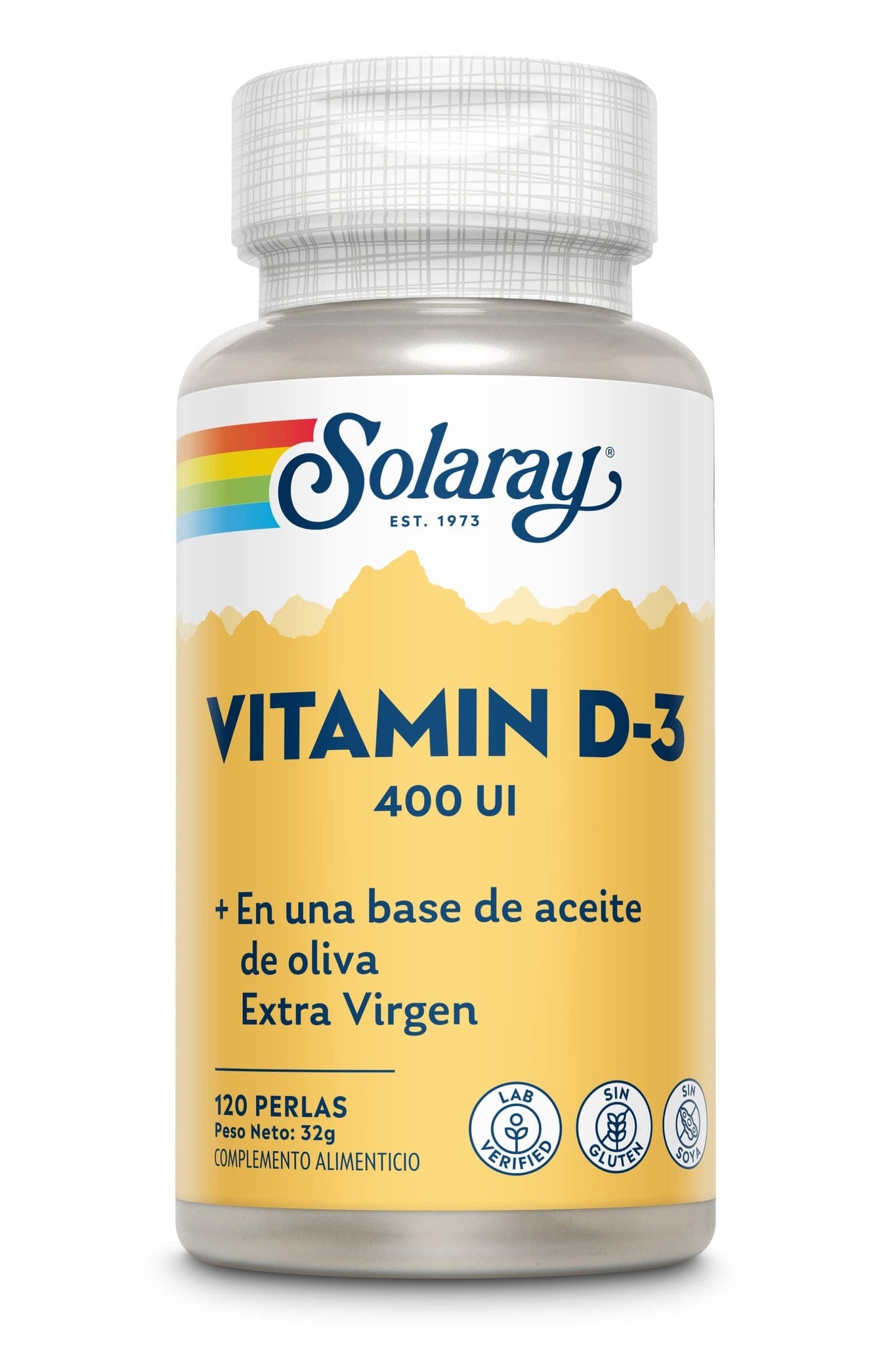 Solaray Vitamina D3 400 Ui 120 Perlas