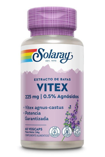 Solaray Vitex Sauzgatillo 60 Cápsulas