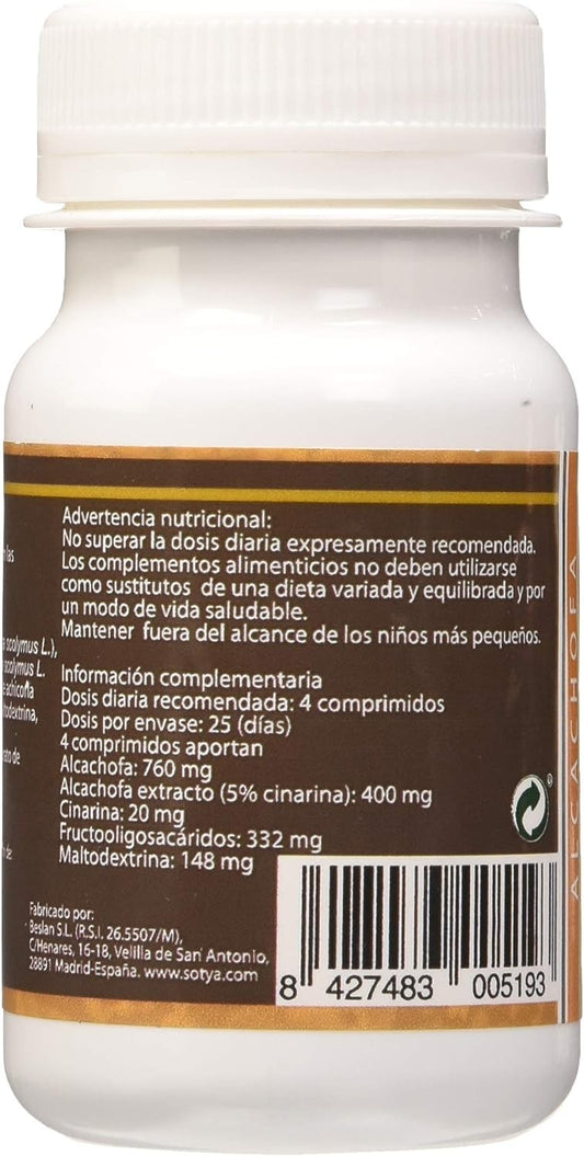 Sotya Beslan Alcachofa 100 Comp 500 Mg