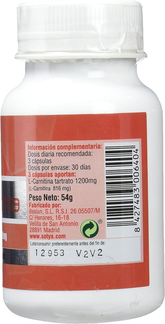 Sotya Beslan L Carnitina 600 Mg 90 Cápsulas