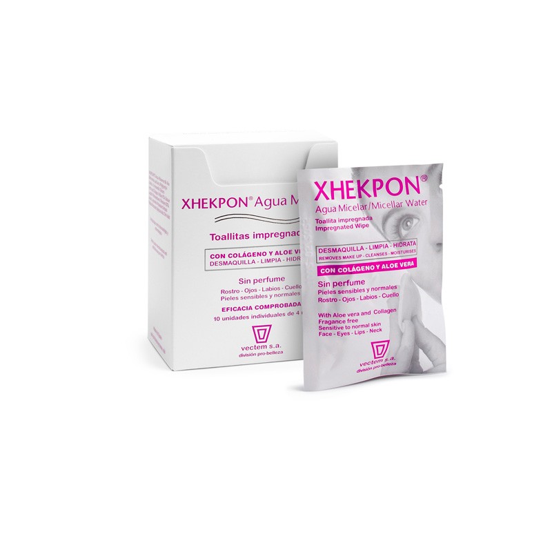 XHEKPON Toallitas Agua Micelar 10 Unidades