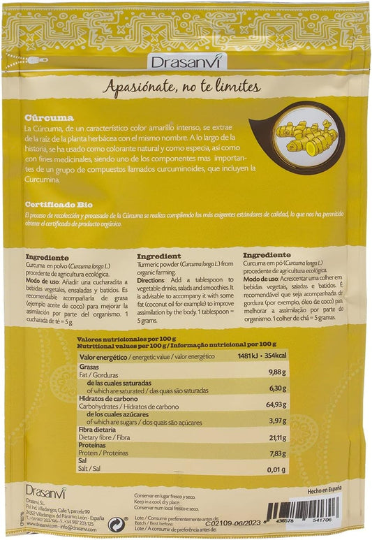 Drasanvi Cúrcuma Bio 150g