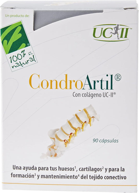 100% Natural Condroartil Con Colágeno Uc-Ii 90 Cápsulas