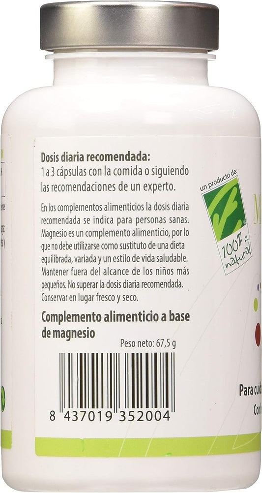 100% Natural Magnesio 90 Cápsulas