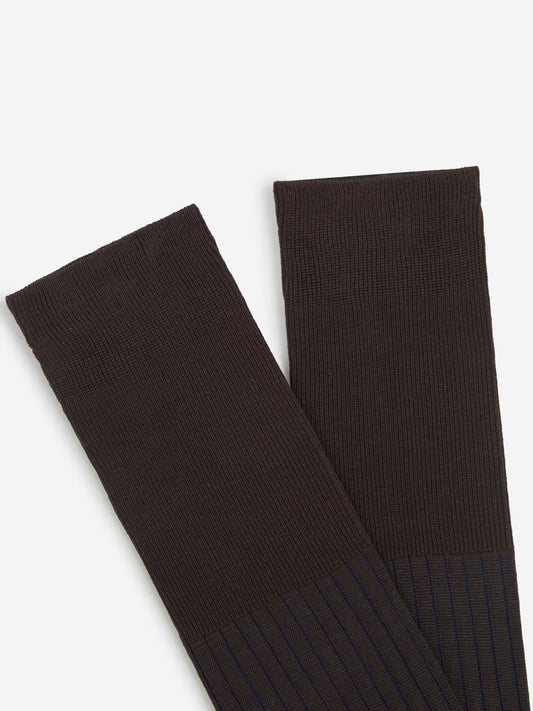 Calcetines Canalé Dos Tonos