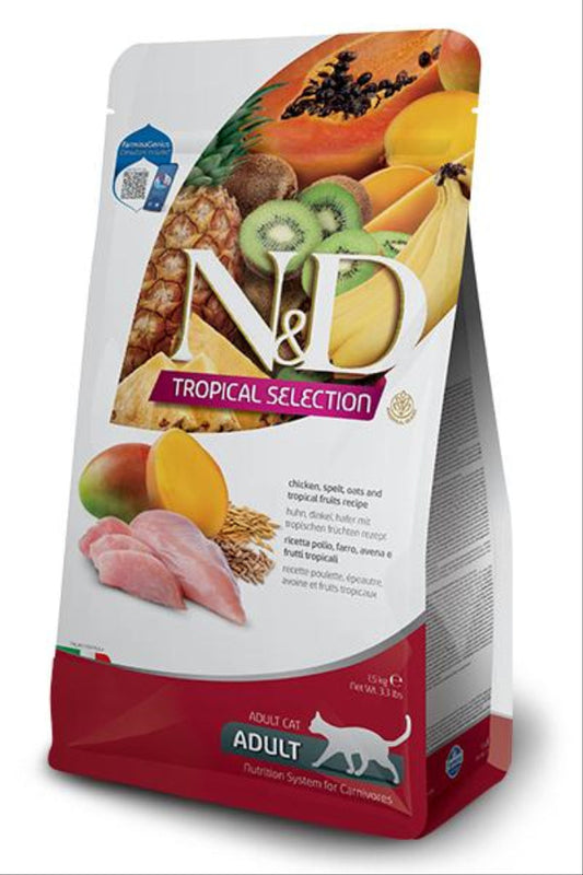 Farmina N&D Tropical Selection Pollo Alimento Seca para Gatos 5Kg