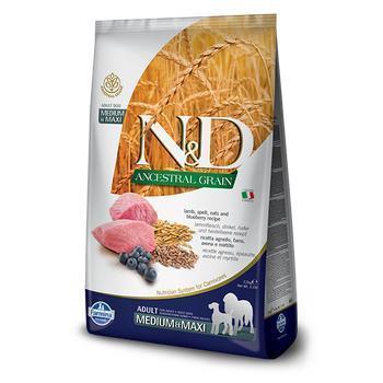 Farmina N&amp;D Ancestral Grain Lamb and Blueberry Dry Food 2.5kg