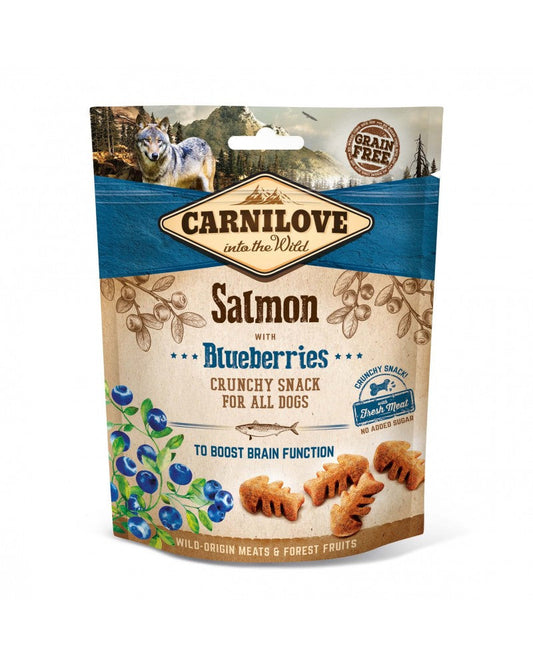 Carnilove Canine Crunchy Snack Salmón Arándanos 6 x 200g