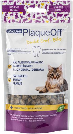 Swedencare PlaqueOff Dental Croq Snacks para Gatos 60g