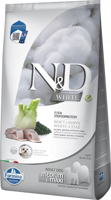 Farmina N&D Dog White Sea Bass & Spirulina Pienso para Perros 12kg