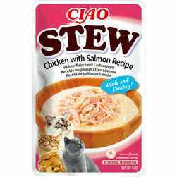 Churu Ciao Stew Pollo y Salmón Comida Húmeda 12 x 40g