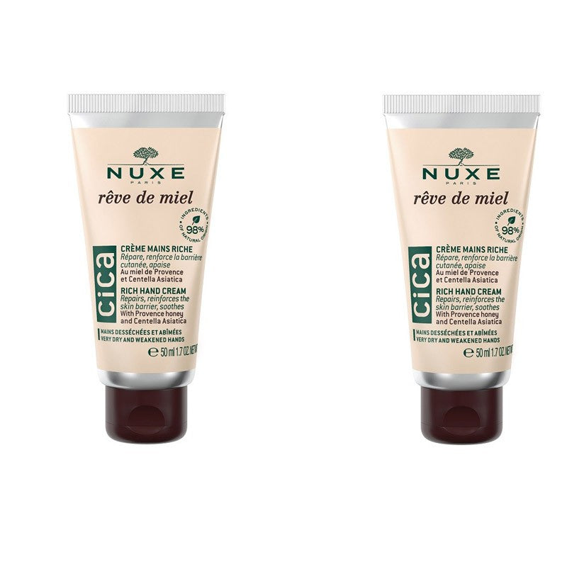 Nuxe Rêve de Miel Crema de Manos Cica Duplo 2x50ml