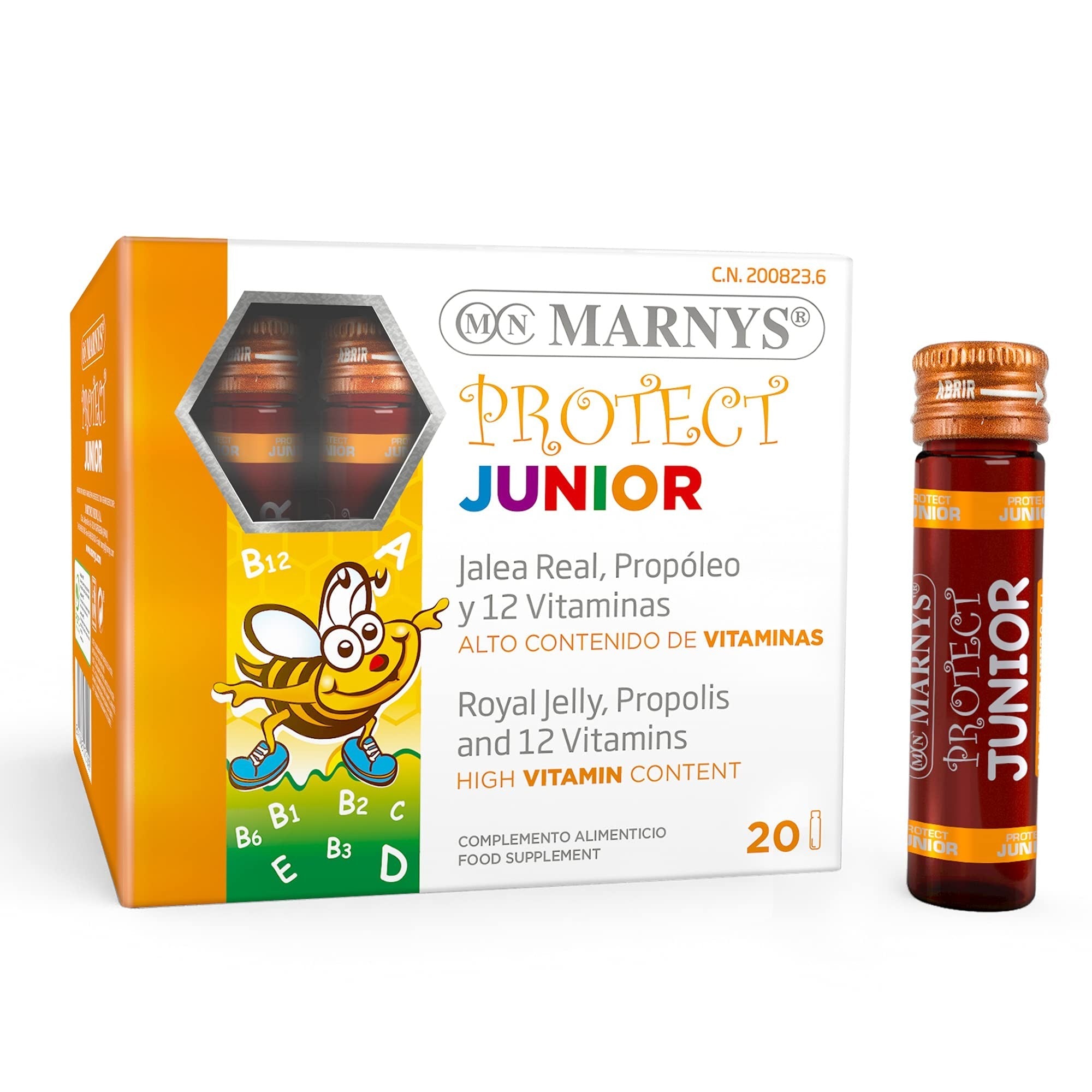 Marnys Protect Junior Jalea Real+Propóleo+ 12 Vitaminas 20 Viales