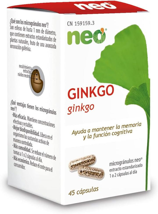 Neo Fitogránulos Ginkgo Biloba 45 Cápsulas