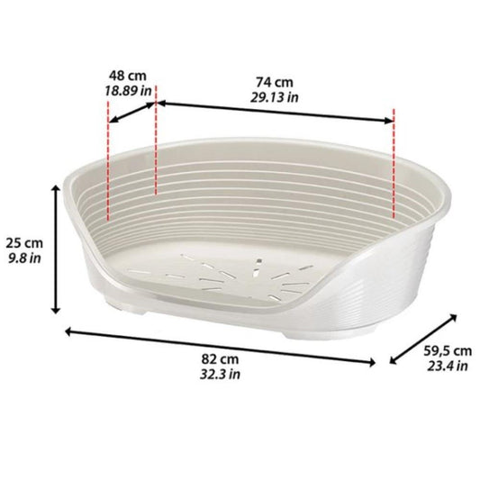 Ferplast Siesta Deluxe 8 Cama para Perros Borgoña 1460g