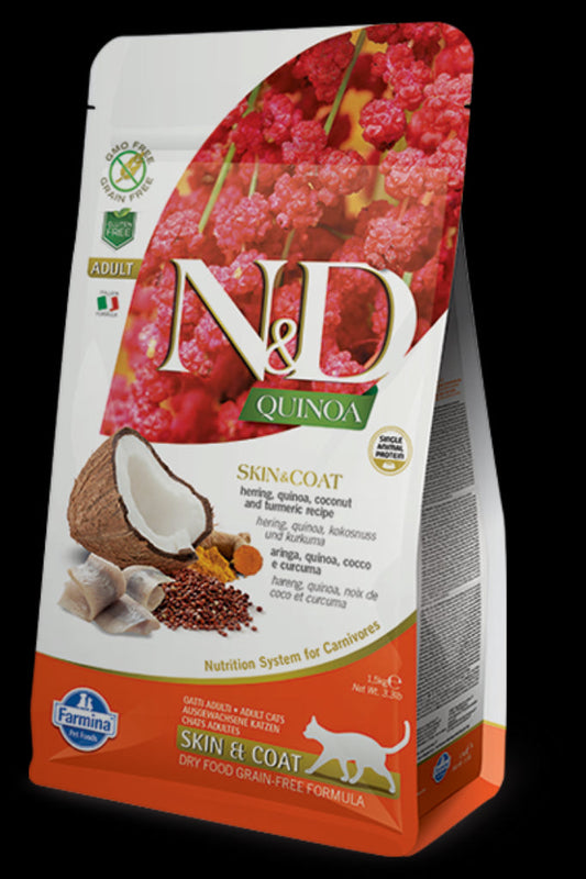 Farmina N&D Quinoa Alimento Seco para Gatos Adultos 1,5Kg